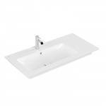 Praustuvas VILLEROY&BOCH Venticello 1000x500mm, skylė maišytuvui, dubuo kairėje, C+ danga 